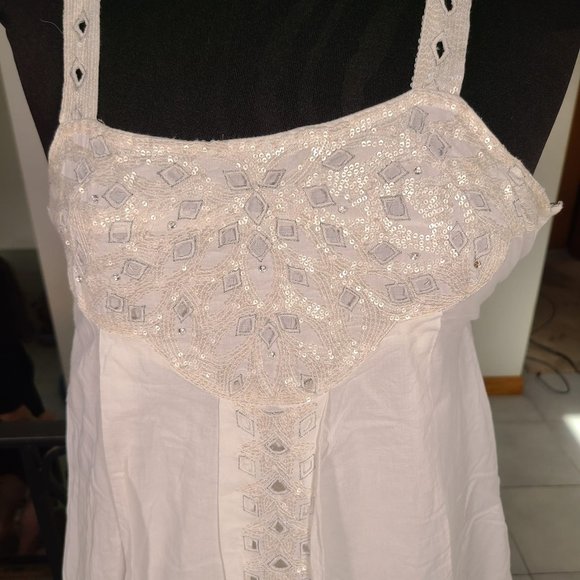 Calypso St Barth White Cotton Embellished Dress - Picture 4 of 9